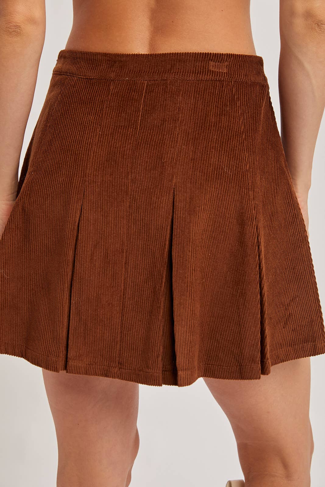 Bluivy Corduroy Pleated Mini Skirt view 6
