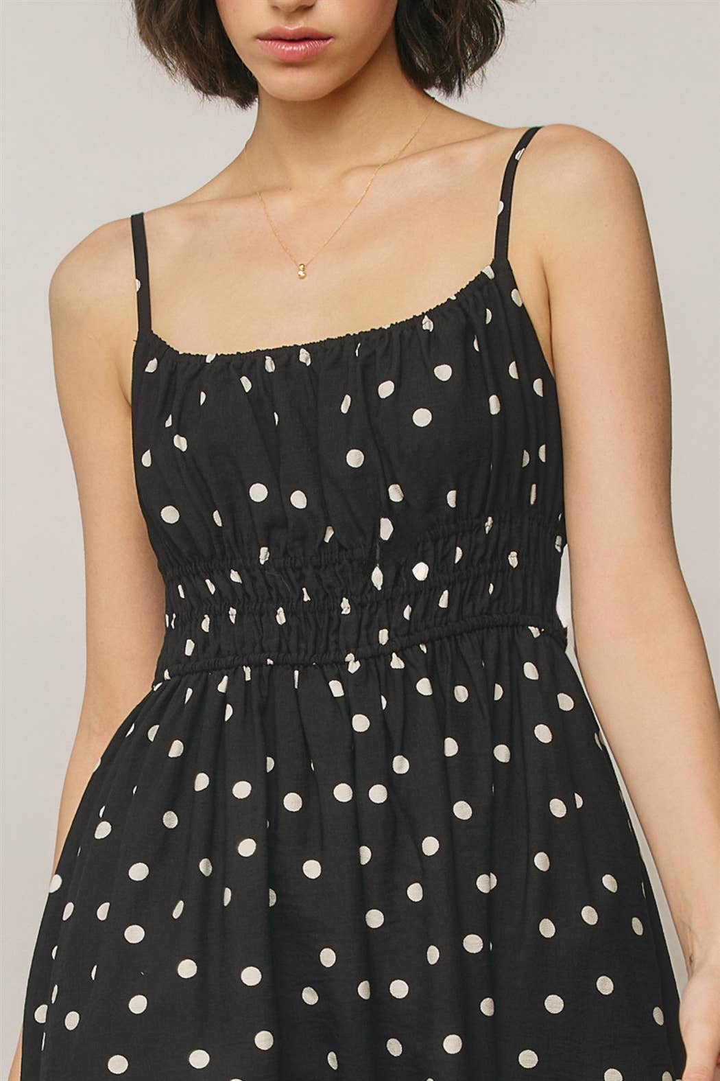 Dress Forum - Sunday Dot Shirred Waist Sleeveless Dress view 6
