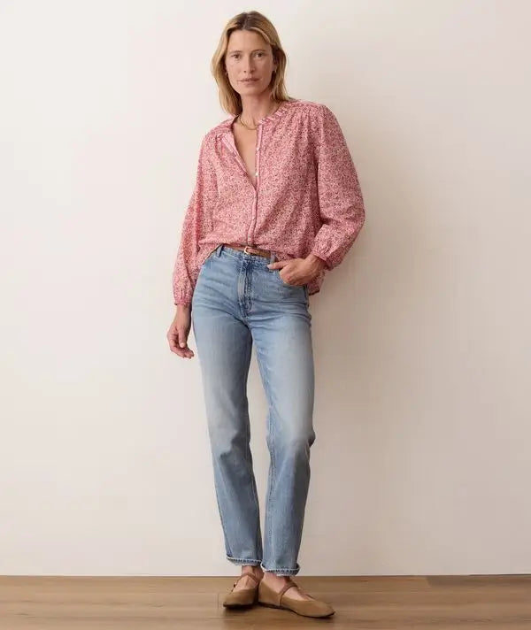 Marine Layer Vivian Button Through Blouse view 3