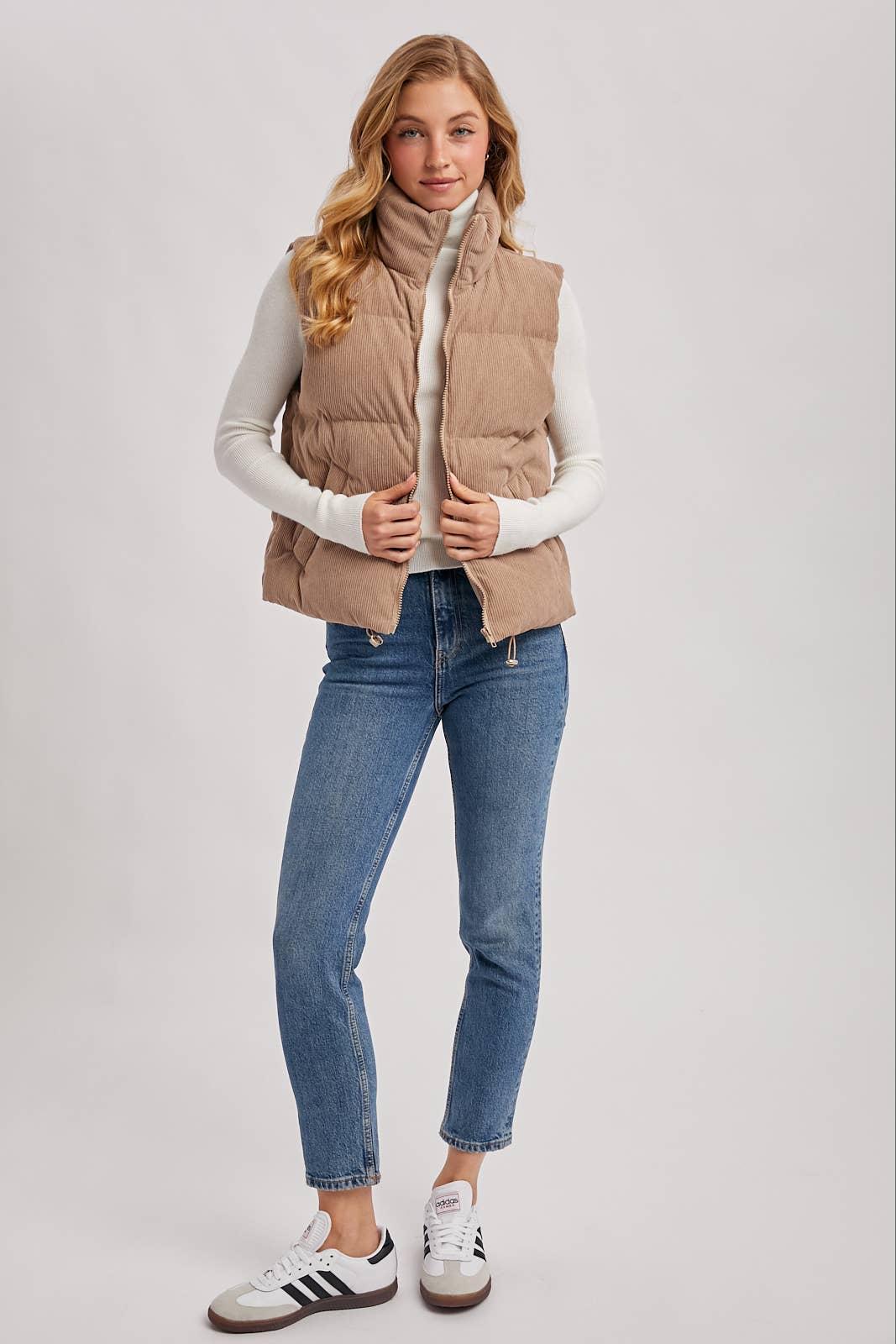Bluivy Corduroy Quilted Puffer Vest view 6