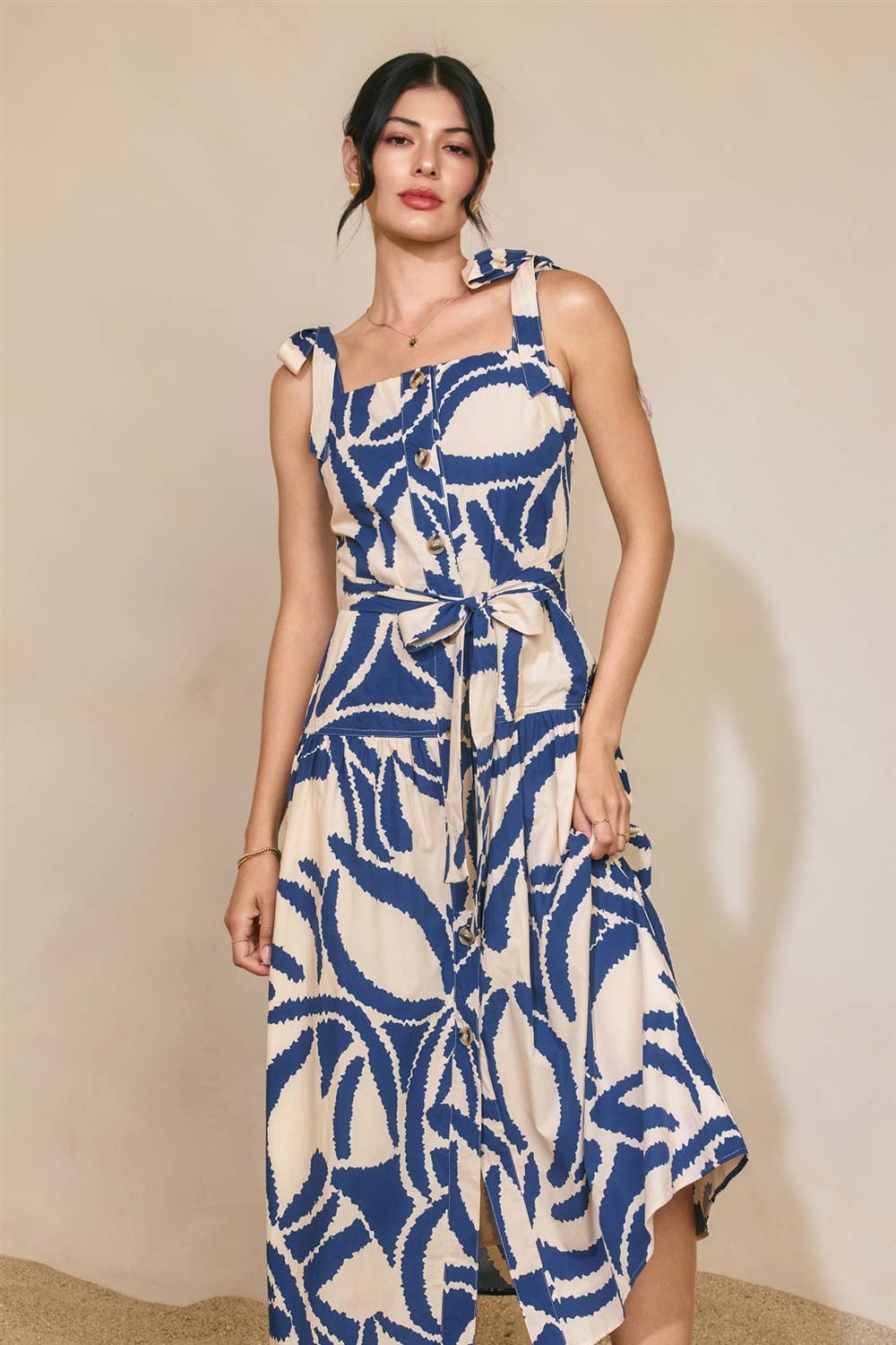 Dress Forum - Tide and Seek Button Down Midi Dress view 4