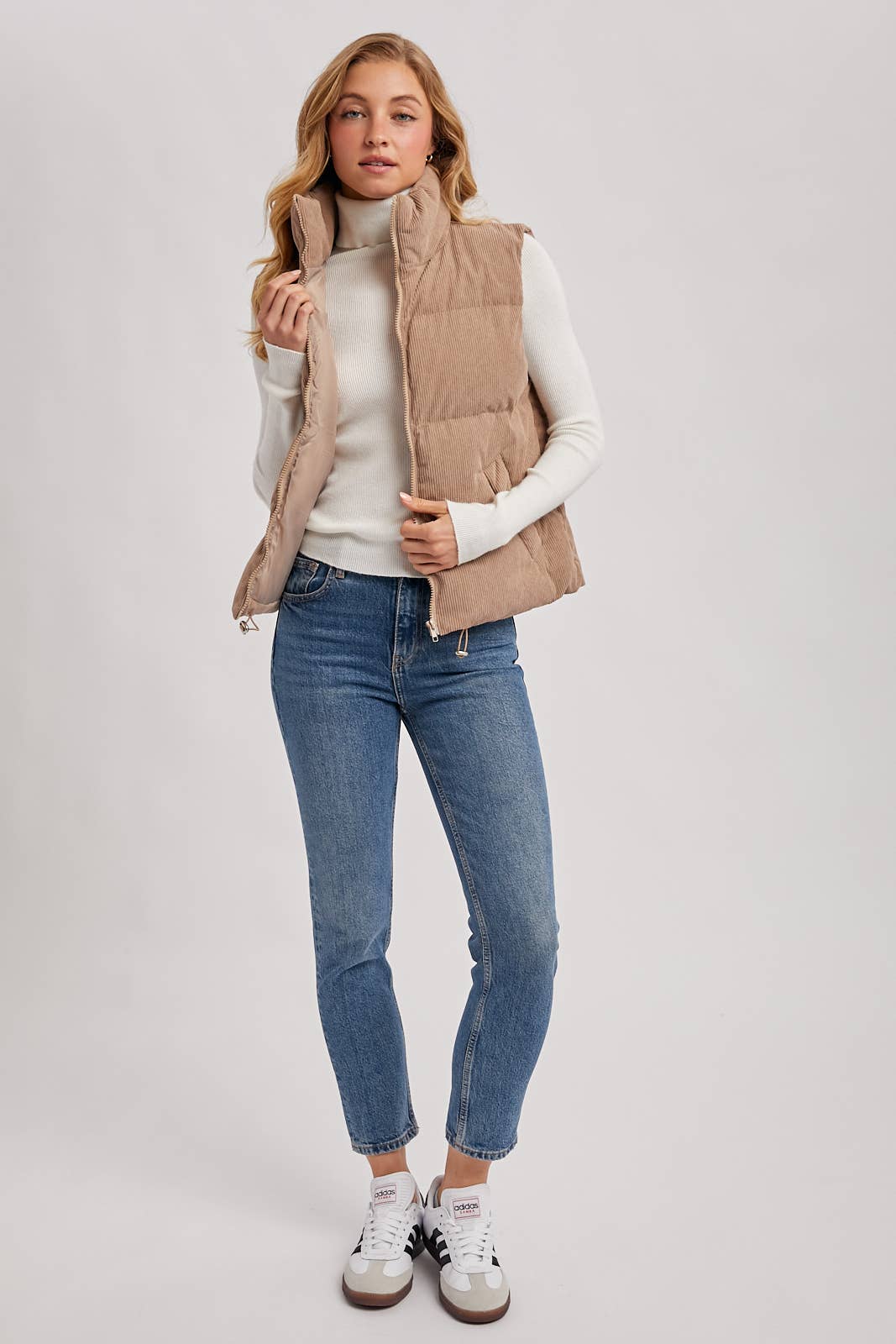 Bluivy Corduroy Quilted Puffer Vest view 7