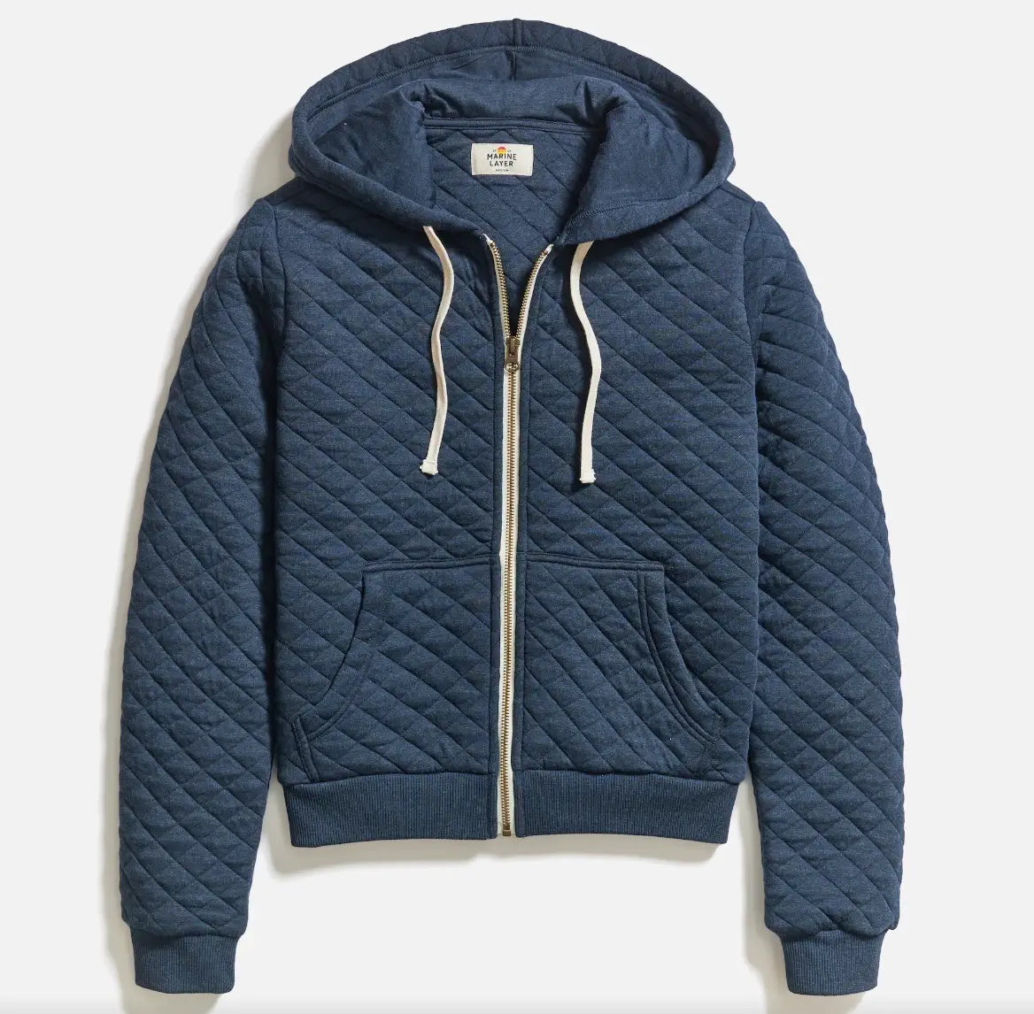 Marine Layer Women's Corbet Quilted Full Zip Hoodie