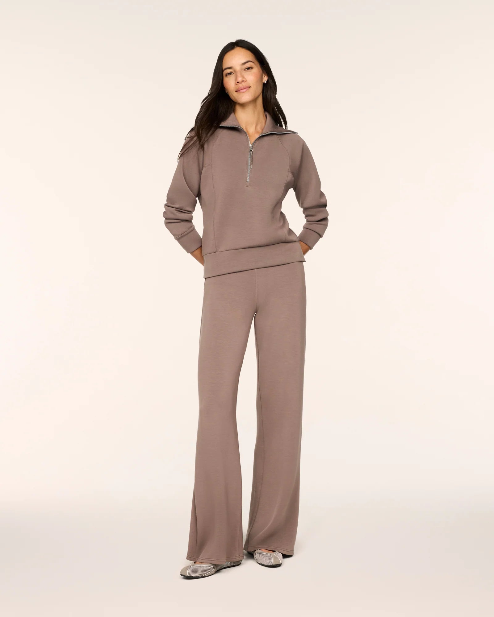SPANX AirEssentials® Wide Leg Pant - Ironstone view 3