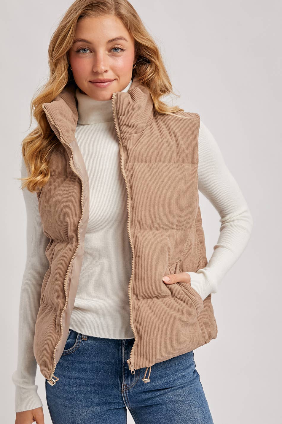 Bluivy Corduroy Quilted Puffer Vest view 21
