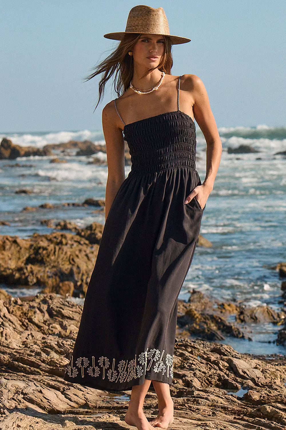 Saltwater Luxe Jackstin Midi Dress - Black view 3