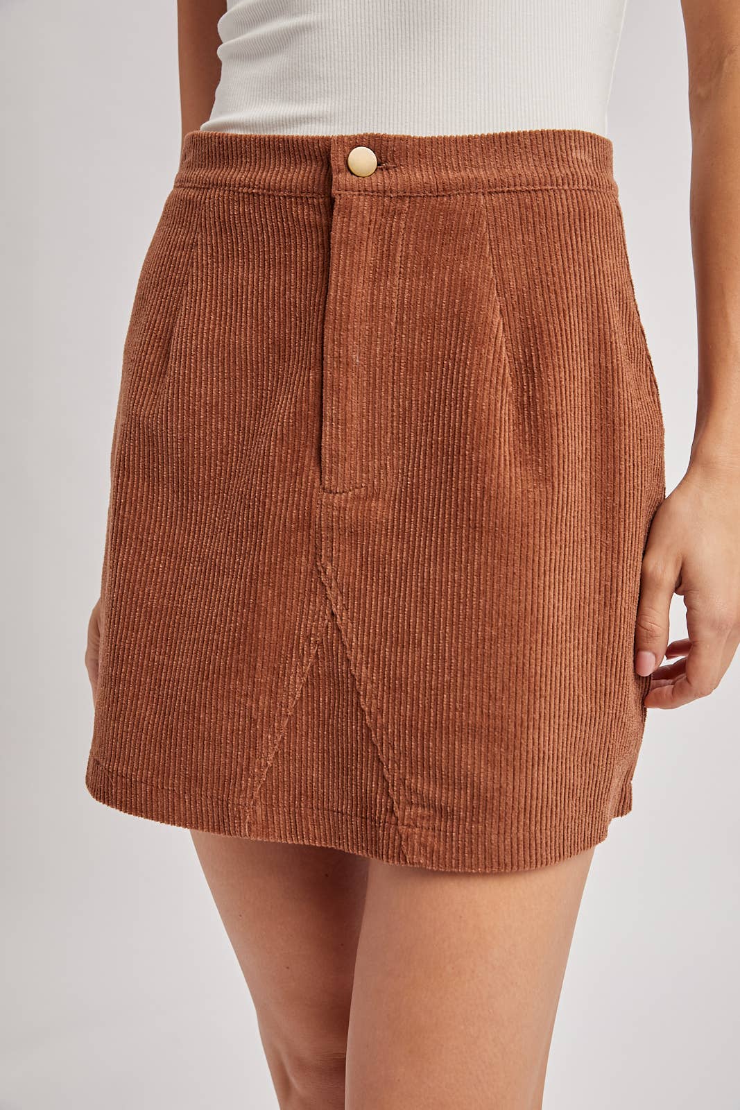 Bluivy Corduroy A-Line Mini Skirt