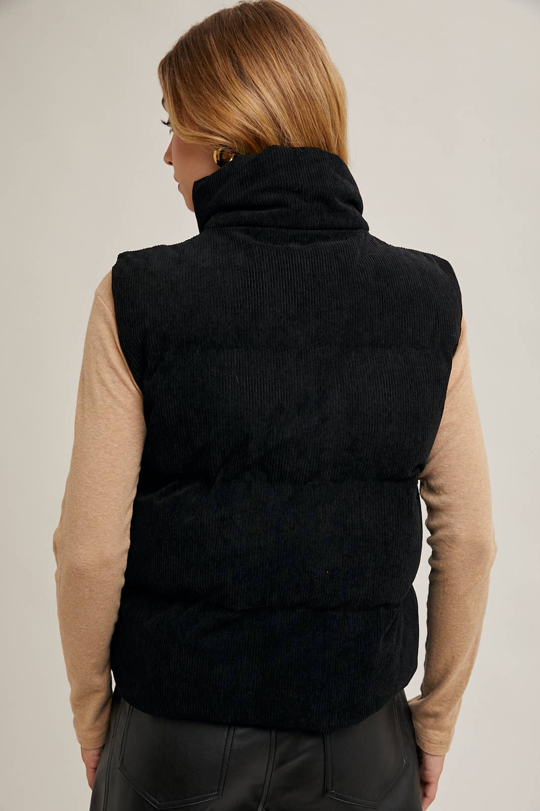 Bluivy Corduroy Quilted Puffer Vest view 14