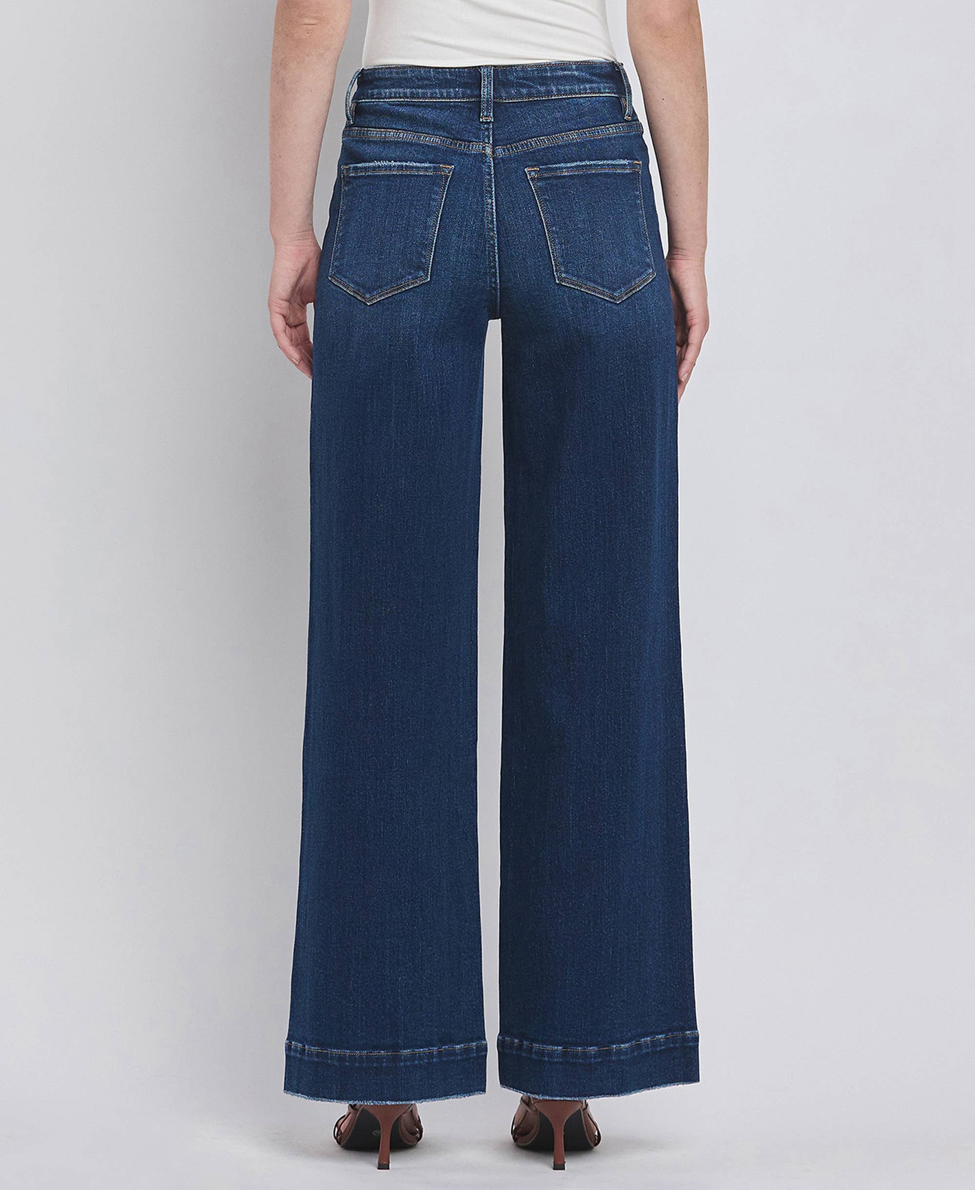 Flying Monkey High Rise Wide Trouser Jeans view 14