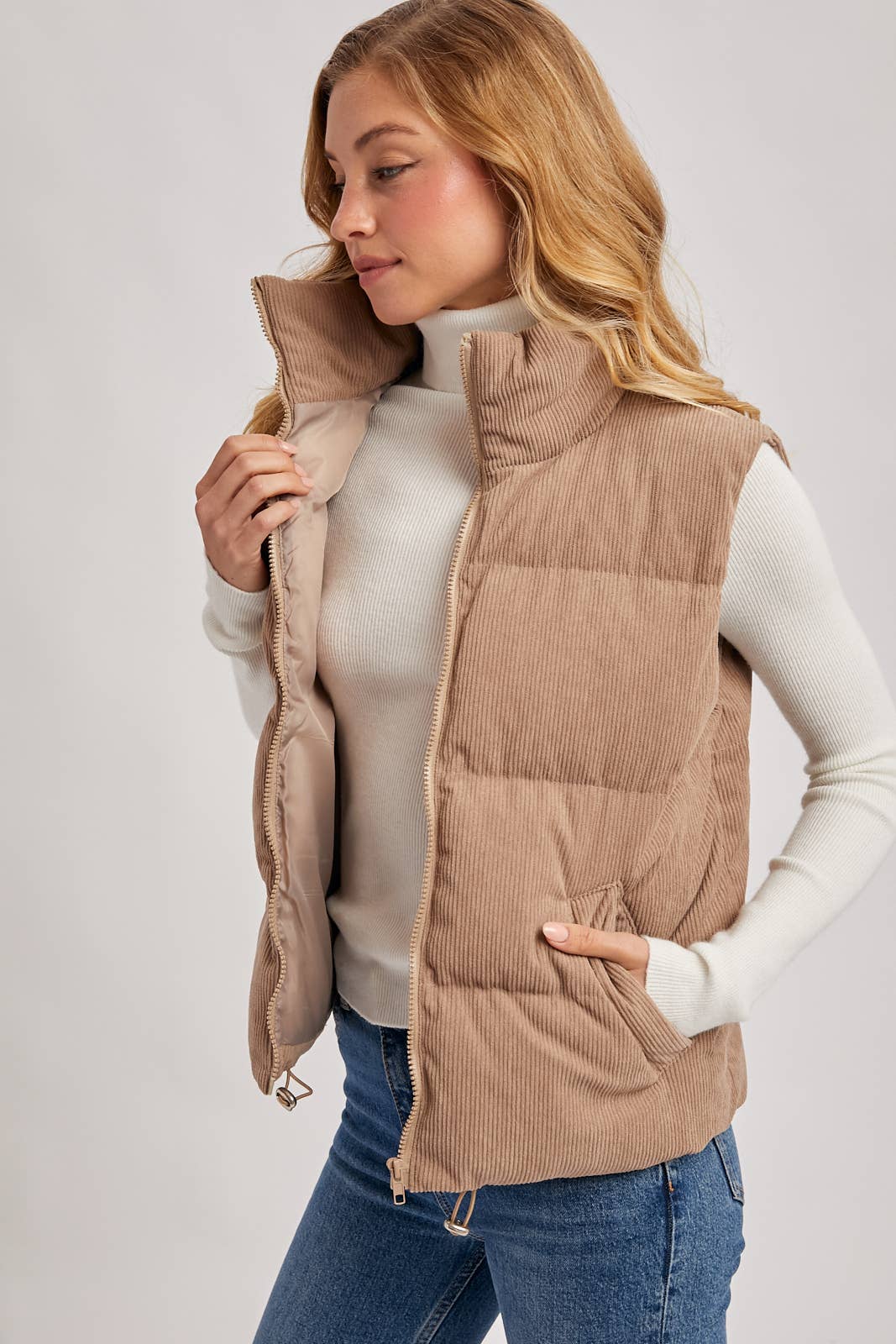 Bluivy Corduroy Quilted Puffer Vest view 20