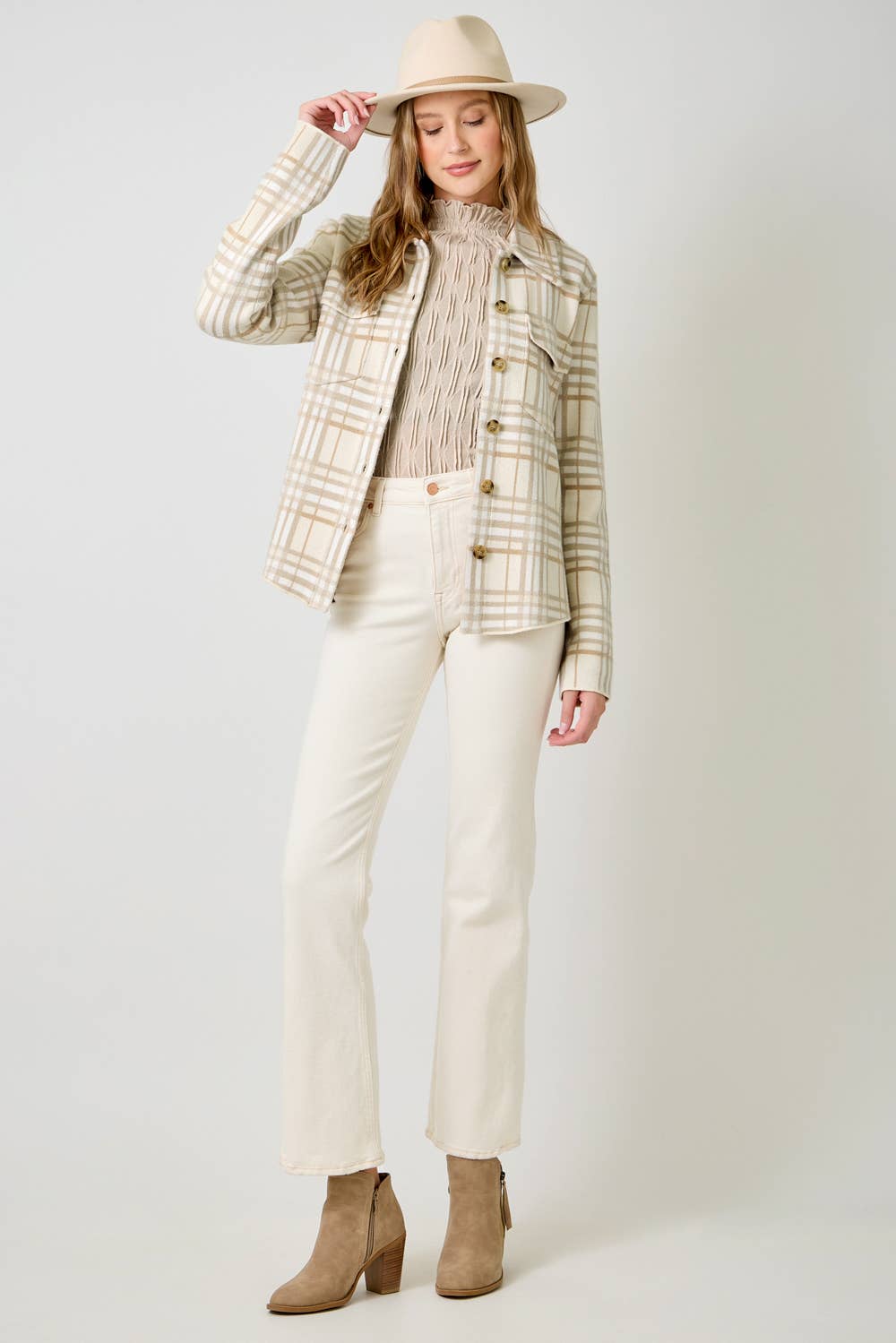 Mystree Check Pattern Sweater Jacket view 5